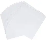 OSOLADY 100 Pcs CD Paper Bag with Transparent Window DVD Storage Case for Organizing Discs for Home Cinema The Go