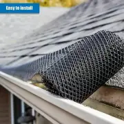 Rain Gutter Guard. Plastic Mesh Gutter Screen. Leaf Gutter Guard. 2 Pack=36ft.