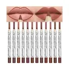 12Pcs Lipliners Set Matt Lip Liner Pencils Lipsticks Waterproof Lip Liner XXL