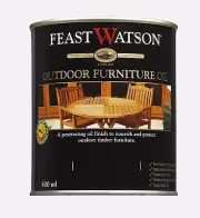 Feast Watson OUTDOOR FURNITURE OIL Preserve Maintain Timber TEAK 500ml or 1L