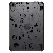 iPad mini (6th gen) iPad Impact Case Myself black on white