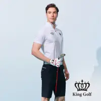 在飛比找momo購物網優惠-【KING GOLF】網路獨賣款-實體同步款-男款皇冠底紋印