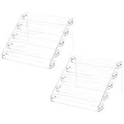 2 Set Acrylic Spice Rack, 5 Tier Spice Drawer Organizer Rack