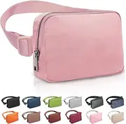 [ZOMAKE] Fanny Pack, Slim Belt Bag Water Resistant Waist for Travel Hiking Running Cycling Outdoor Sports