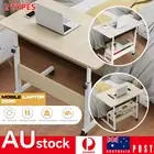 Mobile Laptop Desk Computer Table Stand Adjustable Bedside Portable w/ Storage