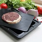 Meat Thawing Tray - Creative Kitchen Supplies with Draining Tray Defrosting Tray | Quick Defrost Tray with Water Box for Thawing Food