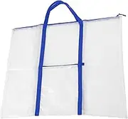 Transparent Storage Bag for Bulletin Boards Poster Holder with Sturdy Straps Space Saving Design for Organizing Art and Displays