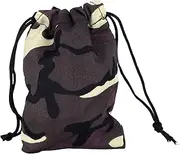 Needzo Rosary Pouch for Men, Desert Camo Drawstring Accessory Holder, Gifts for Fathers Day, Birthdays, & More, 5.5 Inches