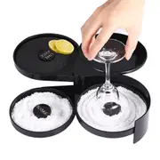 3 Tier Bar Juice Cocktail Seasoning Box Bartender Tool Jewelry Storage Box Sugar Salt Rimmer for Bar Party