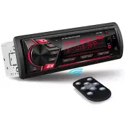 Single Din Car Radio Receiver - Bluetooth Car Stereo System - Mechless Digita...