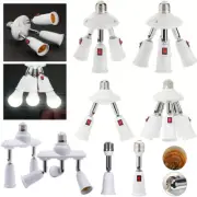 E26 E27 Light Bulb Socket Splitter Converter Adapter Stardand LED Lamp Bulb Base