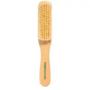 Boar Bristle Slick Back Hair Brush - Soft White Bristle Smoothing Hairbrush f...