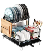 Fresh Fab Finds 2-Tier Kitchen Dish Drying Rack