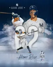 Aaron Judge New York Yankees Unsigned 62nd Home Run Photo