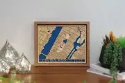 Personalized Landscape Custom Laser Cut Map Wall Art