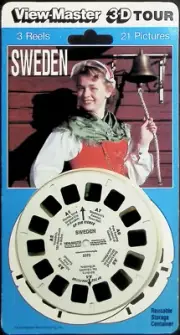 Sweden 3d View-Master 3 Reel Packet SEALED