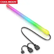 COOLMOON 30CM ARGB RGB Light Tube 5V 3pin/4pin Motherboard Interface New