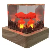 Nuclear Light 3D Atomic Atmosphere Lamp Resin Mushroom Cloud Christmas Gifts