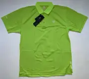 VIRUS Men's XL Lime Green Short Sleeve Polo STAY COOL FITTED V2 Performance New