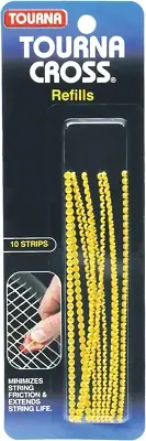 Tourna Cross Replacements String Saver Refills (10 Pack), Yellow, Medium