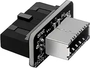 JoyReken USB Front Panel Adapter, Vertical USB C Header Adapter, USB 3.1 Type-E Key-A to USB 3.0 20Pin Header Converter for Type C Motherboard