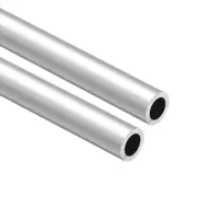 2 x Aluminum Round Tube 300mm Length 16mm OD 11mm Inner Dia Seamless Tube