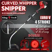 31cc 4 STROKE Whipper Snipper Curved Shaft Line Trimmer Brush Cutter FS