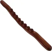 Wooden Massage Stick Bead Therapy Tool for Full Body Relaxation Muscle Tension Relief Portable and Lightweight for Home Office Gym and Travel Use