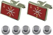 [Select Gifts] Shirt Dress Studs Tula City Russia Flag Cufflinks