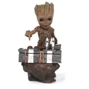 PVC Anime Action Figure Toys, Marvel Guardians of the Galaxy Groot Statue, Avengers Model, Cute Baby Tree Man, Collection Gift
