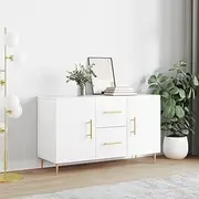 Sideboard Buffet Cabinet, Kitchen Storage Cupboard Pantry Cabinet White 100x36x60 cm Engineered Wood