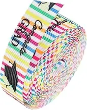 1 Roll Graduation Ribbon DIY Bowknot Packaging Ribbon Yards Foil Printed Festival Decor Wide for Bouquets and Cakes