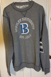 Bentley University Blue84 Pullover Men’s Large Gray Brand New&&&