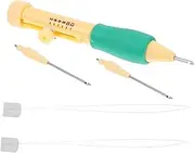 MOKKHNB 1Set Punch Needle Kit for DIY Embroidery Comfortable Grip Crafting Tool for Yarn Projects for Beginners and Adults Versatile Embroidery Pen Set