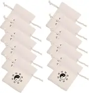 10pcs Skipping Rope Storage Bags Decorative Sachet Bag Mini Present Pouch Chinese Linen Wallet Linen Pouches Bangle Bags Jewelry Packaging Bags DIY Linen Bags Fabric Gogogmee