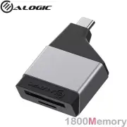 Alogic Ultra Mini USB-C SD Micro SD Memory Card Reader SDHC SDXC Grey