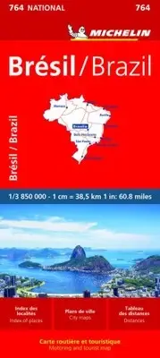 Brazil - Michelin National Map 764 by Michelin [Sheet map, folded]