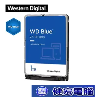 WD 藍標7mm 1TB 2.5吋硬碟 (WD10SPZX)