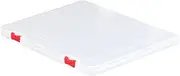 BCOATH 1PC Box Red Portable Desktop Storage Box Material Document Organizer for Home and Office Sundries Container to Keep Your Space Tidy and Stylish