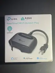 Kasa Outdoor Smart Plug, Smart Home Wi-Fi Outlet with 2 Sockets, IP64 Weather...