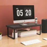 SOGA 2X 40cm Black Computer Monitor Heightening Stand Desktop Support Station Rack