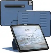 [ZUGU CASE] for iPad Air Case 13 Inch M3 2025 & M2 2024 / iPad Pro 12.9 inch (3rd/4th Gen), Slim Protective Cover with Apple Pencil Holder, 10 Viewing Angles Auto Wake/Sleep (Slate Blue)