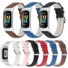 For Fitbit Charge 6 5 Fashion Genuine Leather Wristband Band Replacement Strap