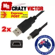 2x USB Power Charger Charging Cable for Sony PS3 Move Wireless Game Controller