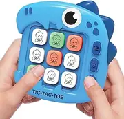 Kids Puzzle Games, 5 Modes Brain Teaser, 4.02x3.86 Inches Travels Puzzle Console Game, Adorable Sound Feedback, Interactive Travel Toys for Family Bonding