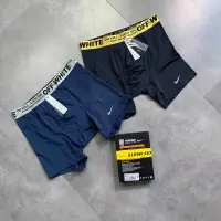 在飛比找蝦皮購物優惠-台灣現貨Nike off-white 四角褲 運動內褲 彈性