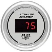 Autometer Ultra Lite Digital Fuel Level Gauge Programmable - 2 1/16 Inch, AU6510