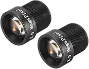 XYWHPGV 2 Pcs CCTV Camera Lens 12mm Focal Length 3MP F2.0 1/3 Inch Wide Angle for CCD Camera(09131 975a4 a98fd 5d015 ccd5b 6f212