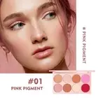 4 in 1 Palette 8 Color Blusher Rouge Highlighter Nude Eyeshadow Contour Pallete