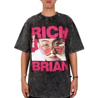 在飛比找蝦皮購物優惠-T 恤 Oversized X Rich Brian 見我限